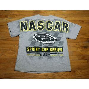 2015 NASCAR SPRINT CUP SERIES T SHIRT 2XL Double‎ Sided Distressed Spell Out